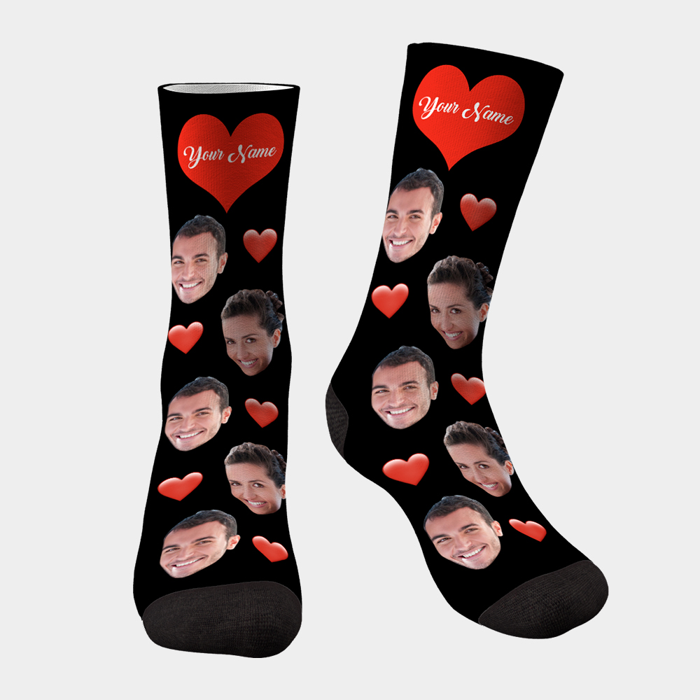 Custom Love Theme Socks | MyFaceBoxer